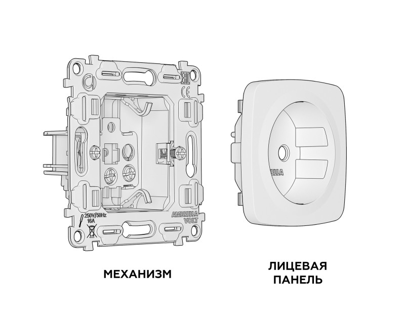 Розетка Ambrella Volt MO506010