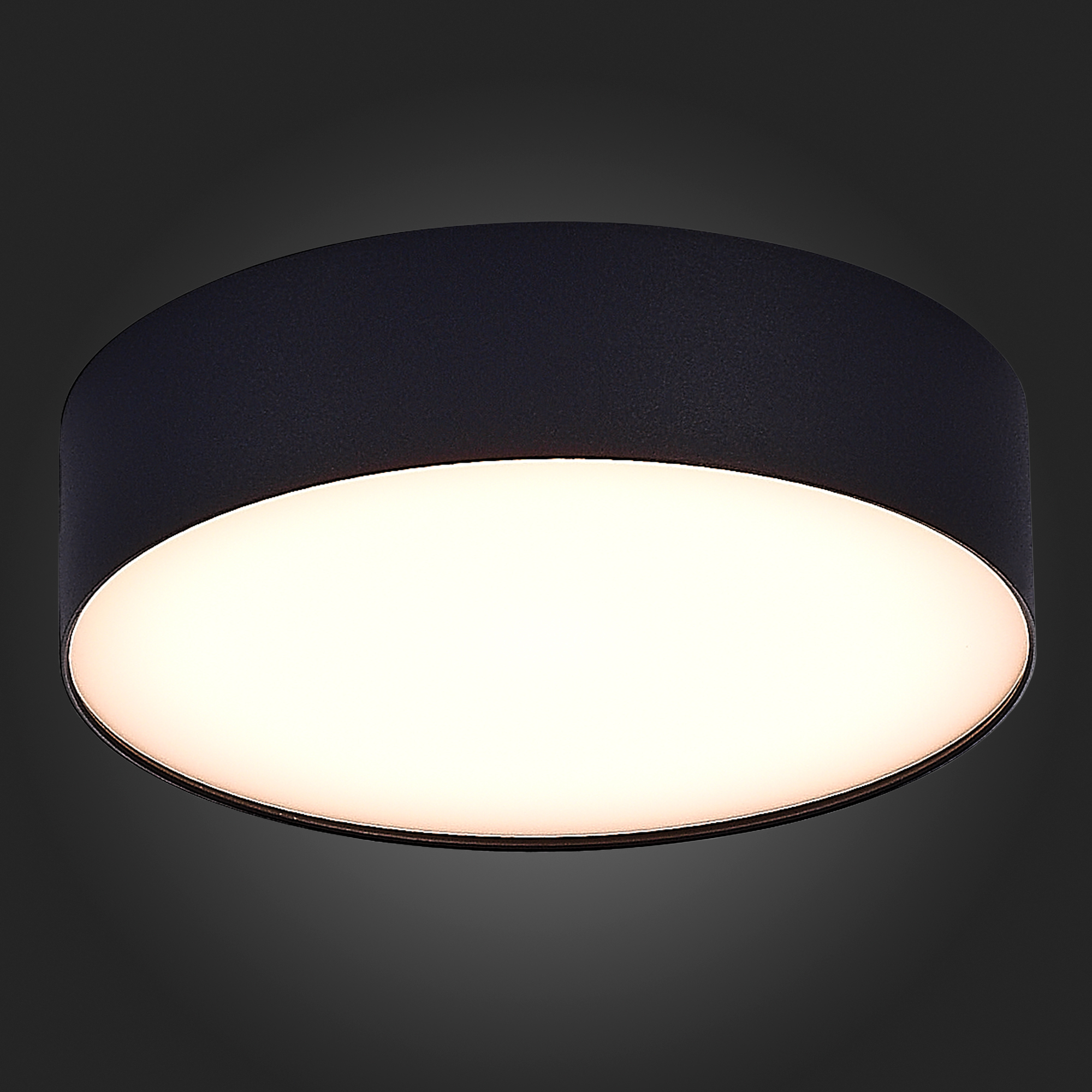 ST606.432.27 Светильник потолочный Черный LED 1*27W 3000K 2 430Lm Ra>90 120° IP20 D220xH55 185-265V Накладные светильники
