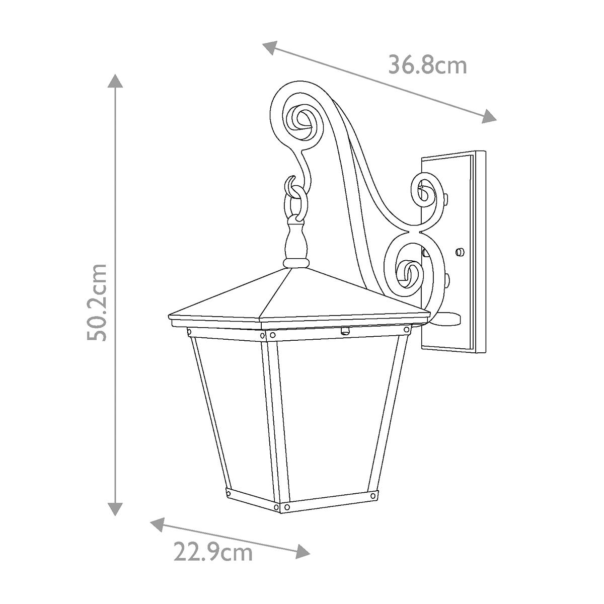 Настенный фонарь Hinkely Lighting, Арт. HK-TRELLIS2-M