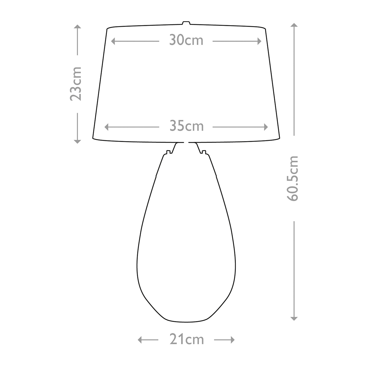 Настольная лампа Elstead Lighting, Арт. LENA-TL-S-SMOKE