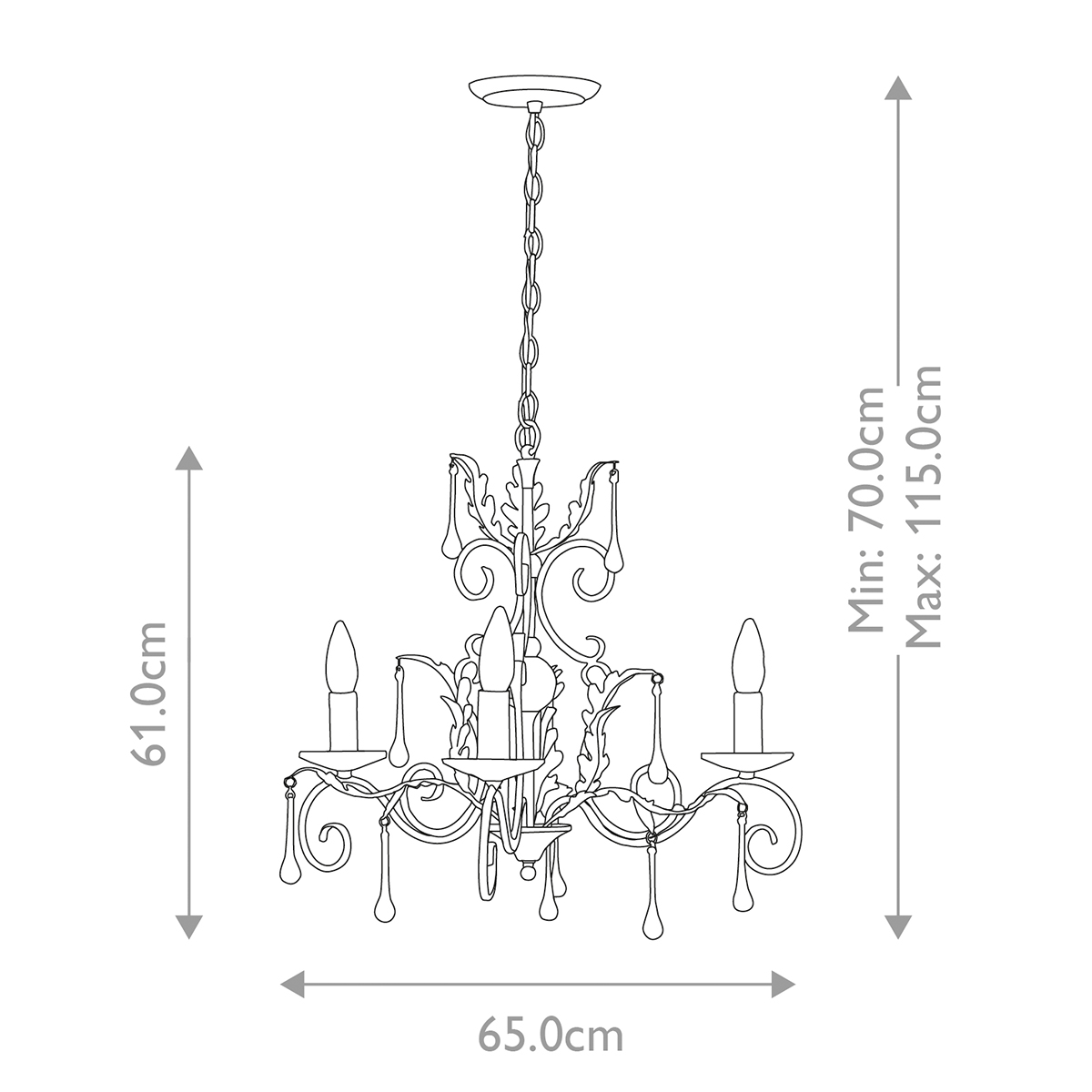 Люстра Elstead Interior, Арт. AML3-BLK-SILVER