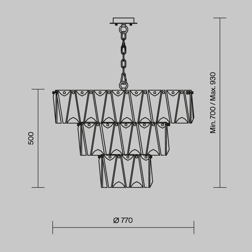 Подвесной светильник Maytoni MOD043PL-18CH