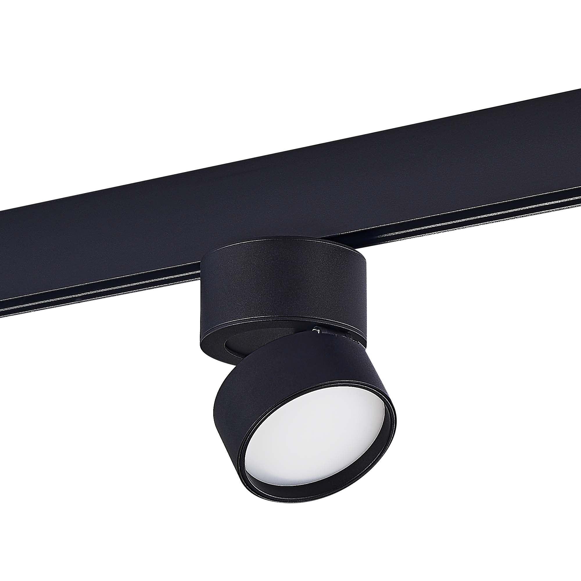 ST809.436.09 Магнитный трековый светильник Черный LED 1*9W 3000K 500Lm Ra>90 120° IP20 D85xH126 48V SKYLINE 48
