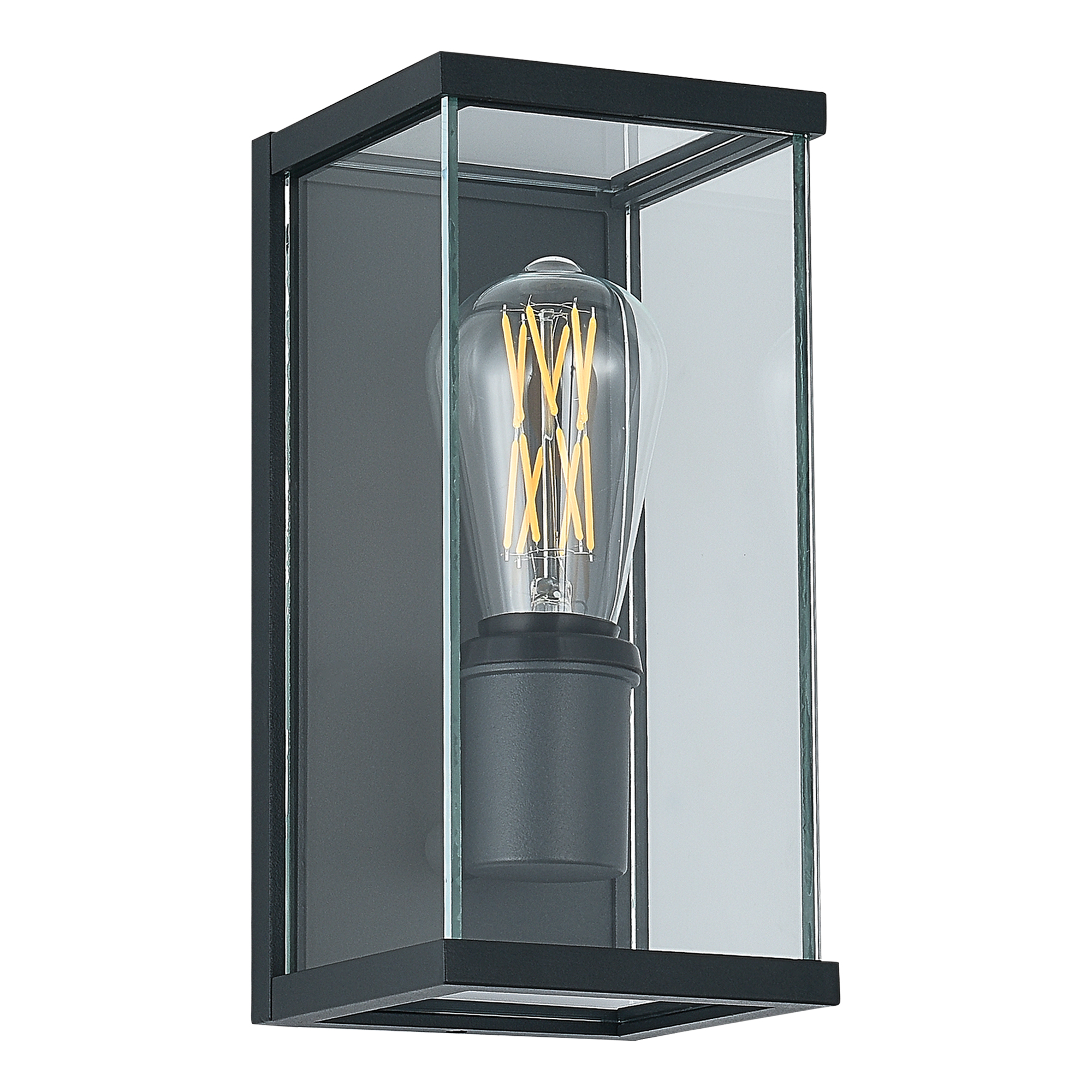 SL9019.701.01 Светильник уличный настенный ST-Luce темно-серый E27 1*15W GROSS