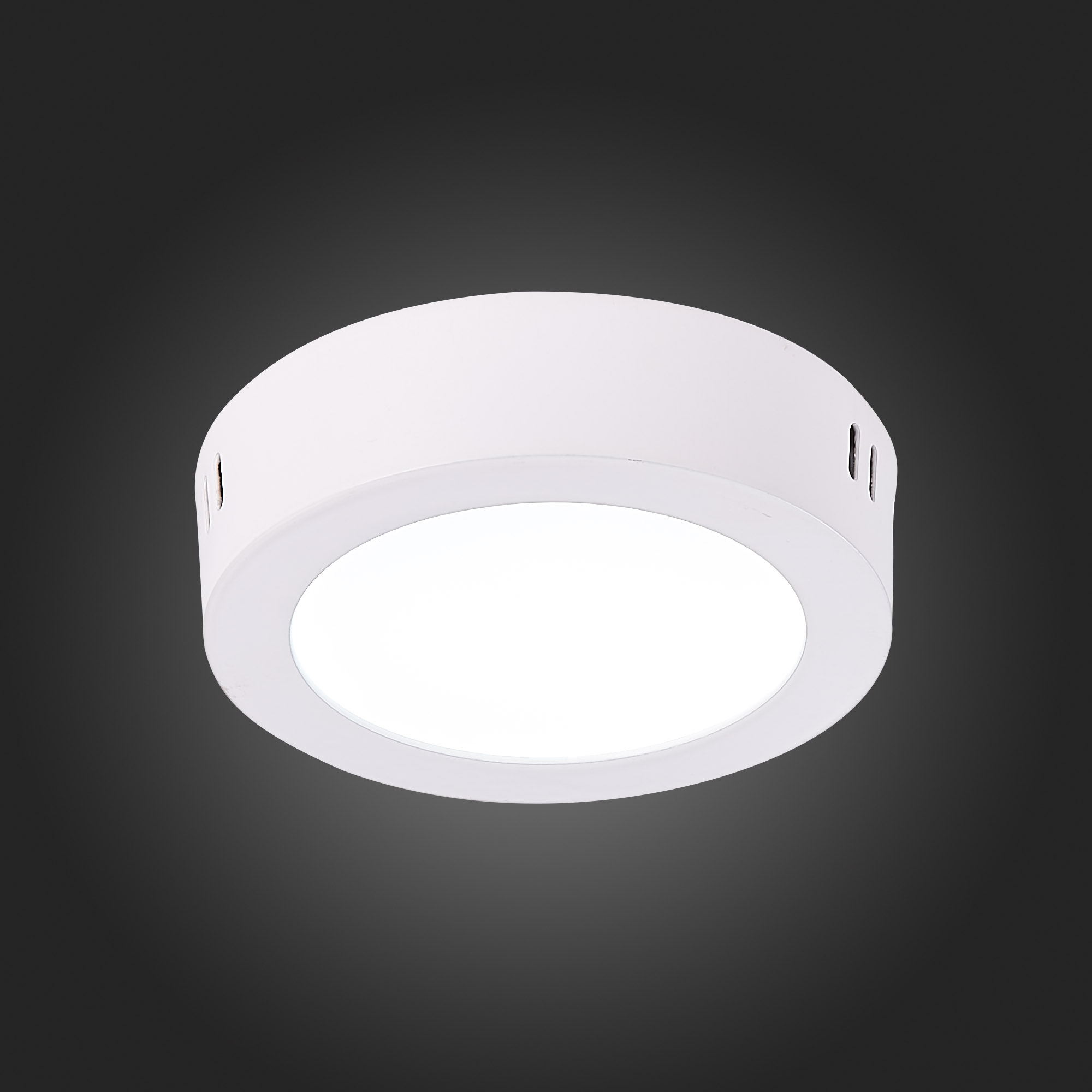 ST112.542.06 Светильник настенно-потолочный Белый LED 1*6W 4000K 370Lm Ra80 120° IP20 D110xH28 90-26 Накладные светильники
