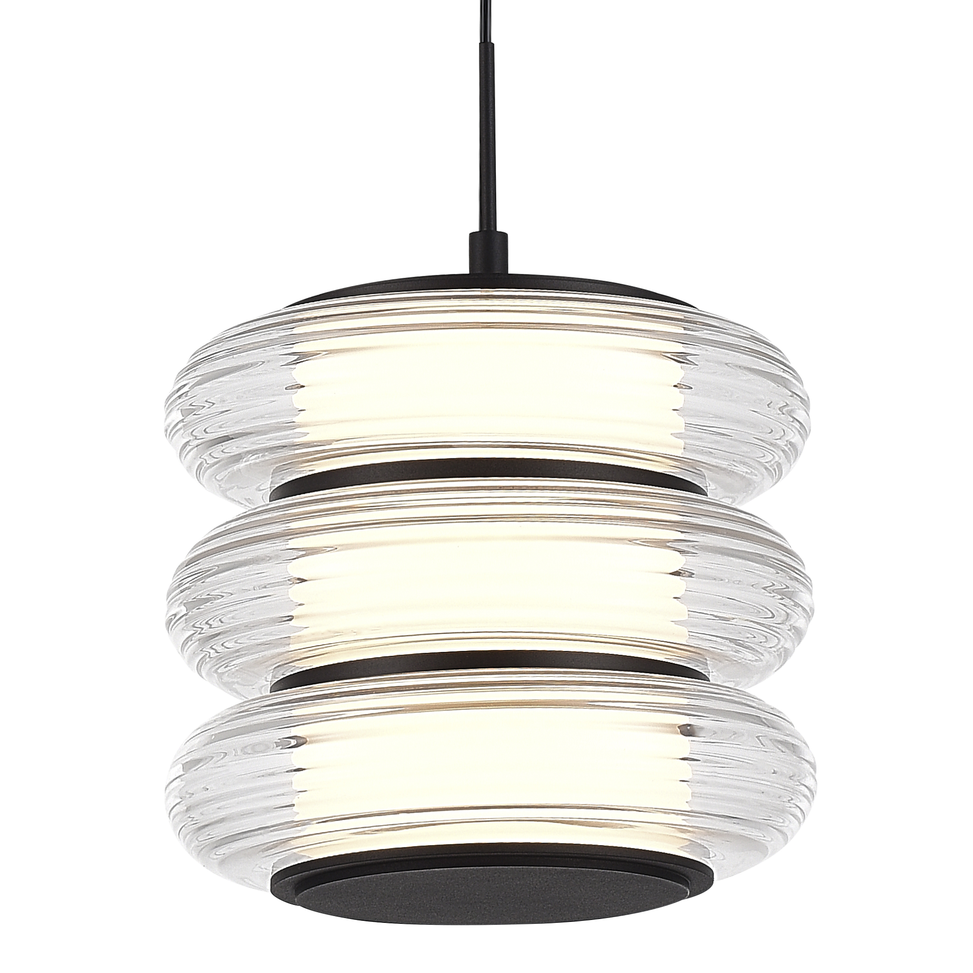 SL6239.403.03 Светильник подвесной ST-Luce черный/прозрачный LED 1*16W 3000K FRITTELA