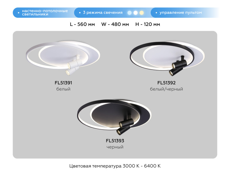 Накладной светильник Ambrella Light FL51393