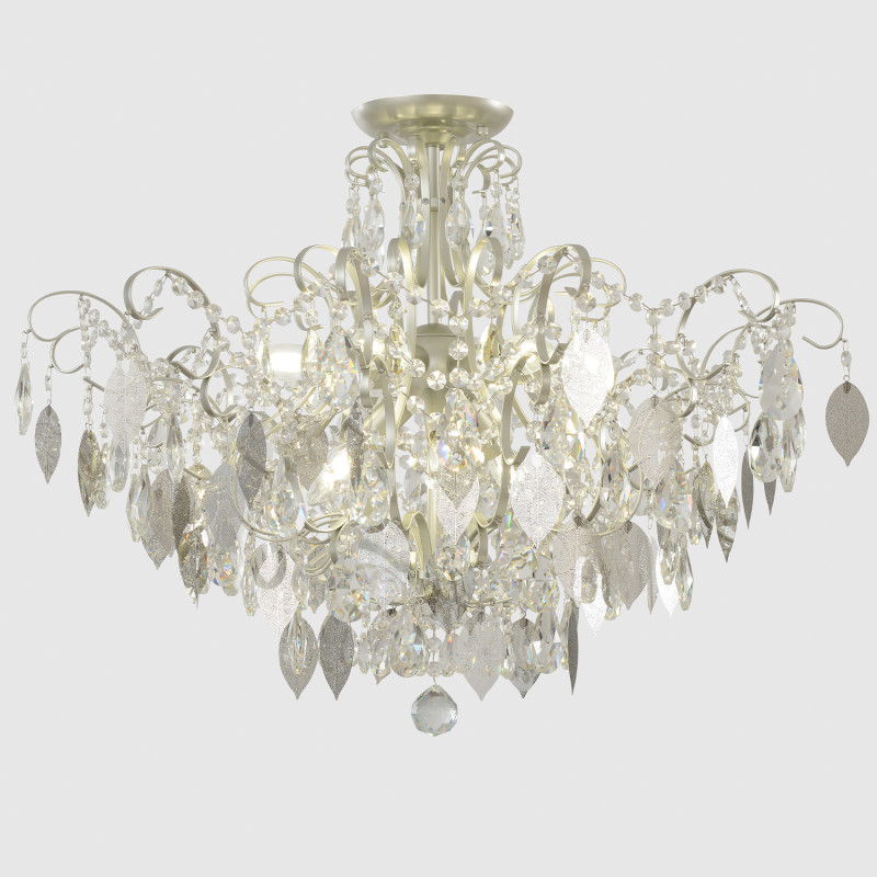 Накладная люстра Crystal Lux ESMIRALDA PL9 SILVER