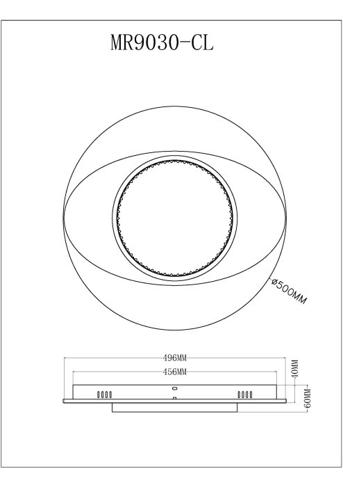 Накладной светильник MyFar MR9030-CL