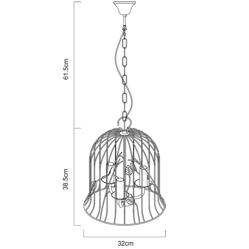 Подвесной светильник ARTE Lamp A1878SP-3WG