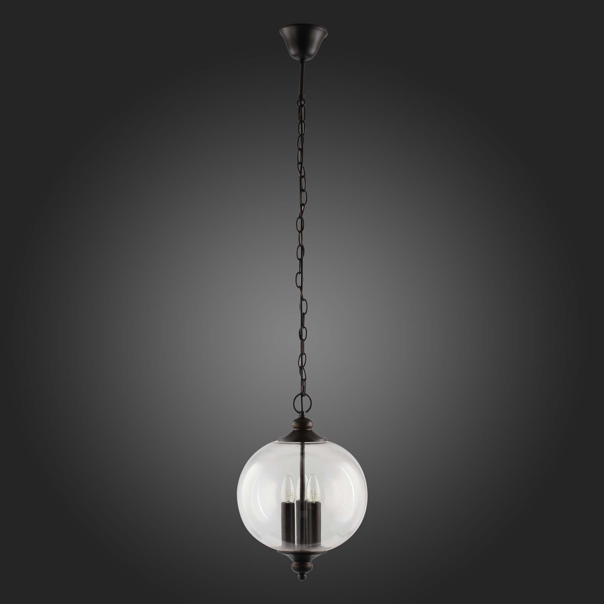 SL362.303.03 Светильник подвесной ST-Luce Черный/Прозрачный E14 3*60W LATERIA