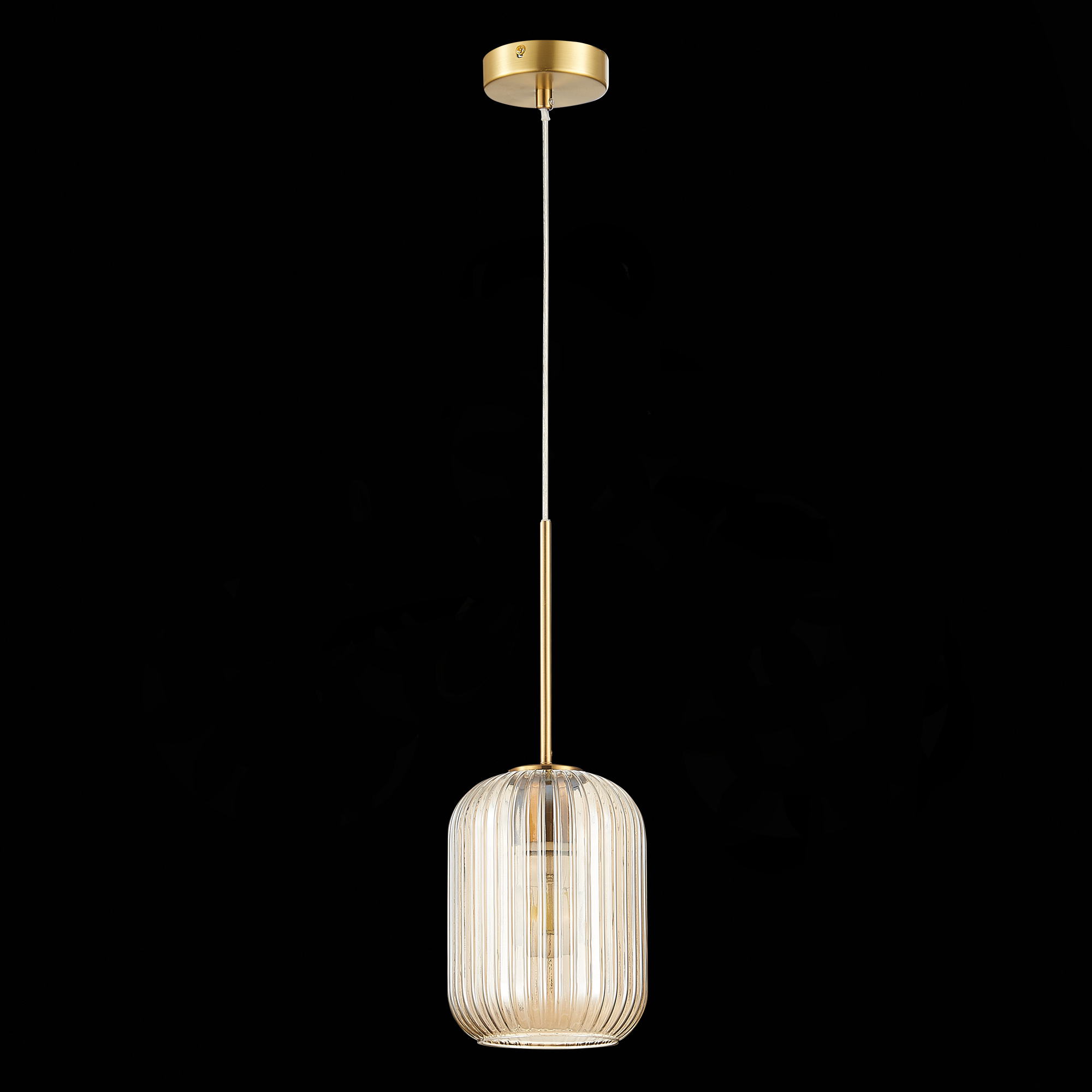 SL1154.333.01 Светильник подвесной ST-Luce Латунь/Коньячный E27 1*60W GRAN
