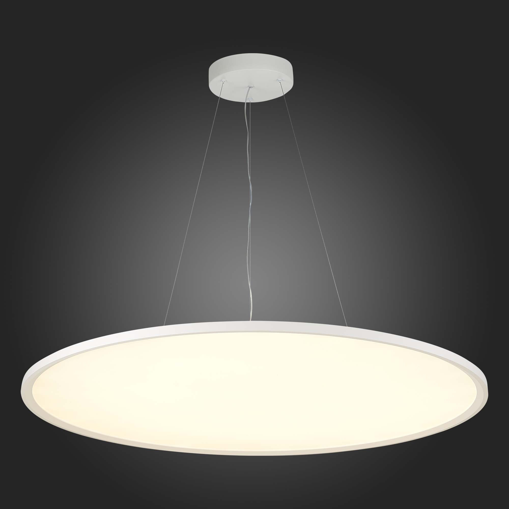 ST602.543.72 Светильник подвесной Белый LED 1*72W 4000K 6 480Lm Ra>80 120 IP20 D780xH35 185-265V Подвесные светильники