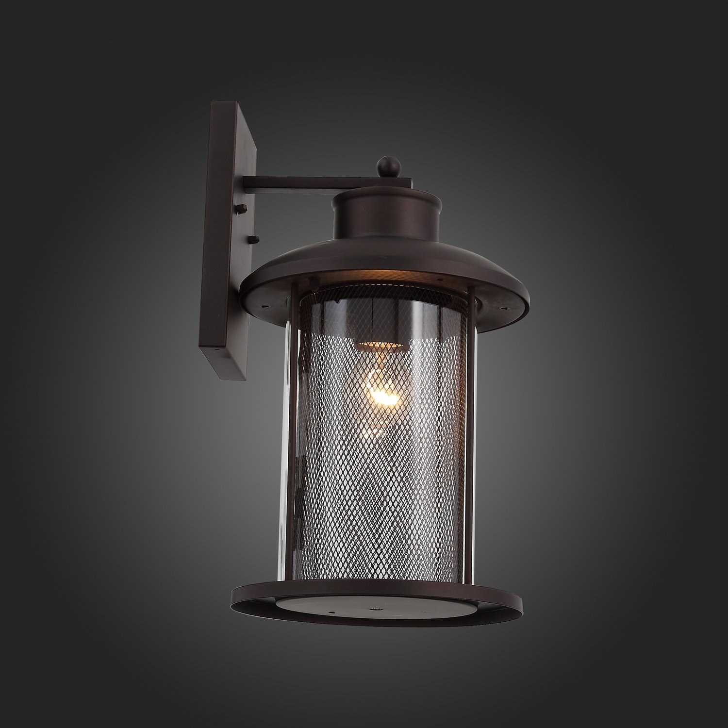 SL080.401.01 Светильник уличный настенный ST-Luce Темный кофе/Прозрачный, Темный кофе E27 1*60W LASTERO